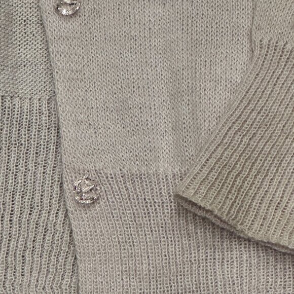 JCrew | Cardigan Sweater w/Clear Buttons | Lavender | Size M - Picture 9 of 10